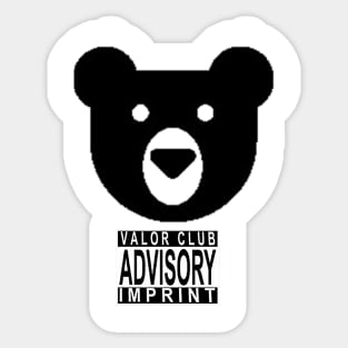 The Valor Club Jambear Head Sticker